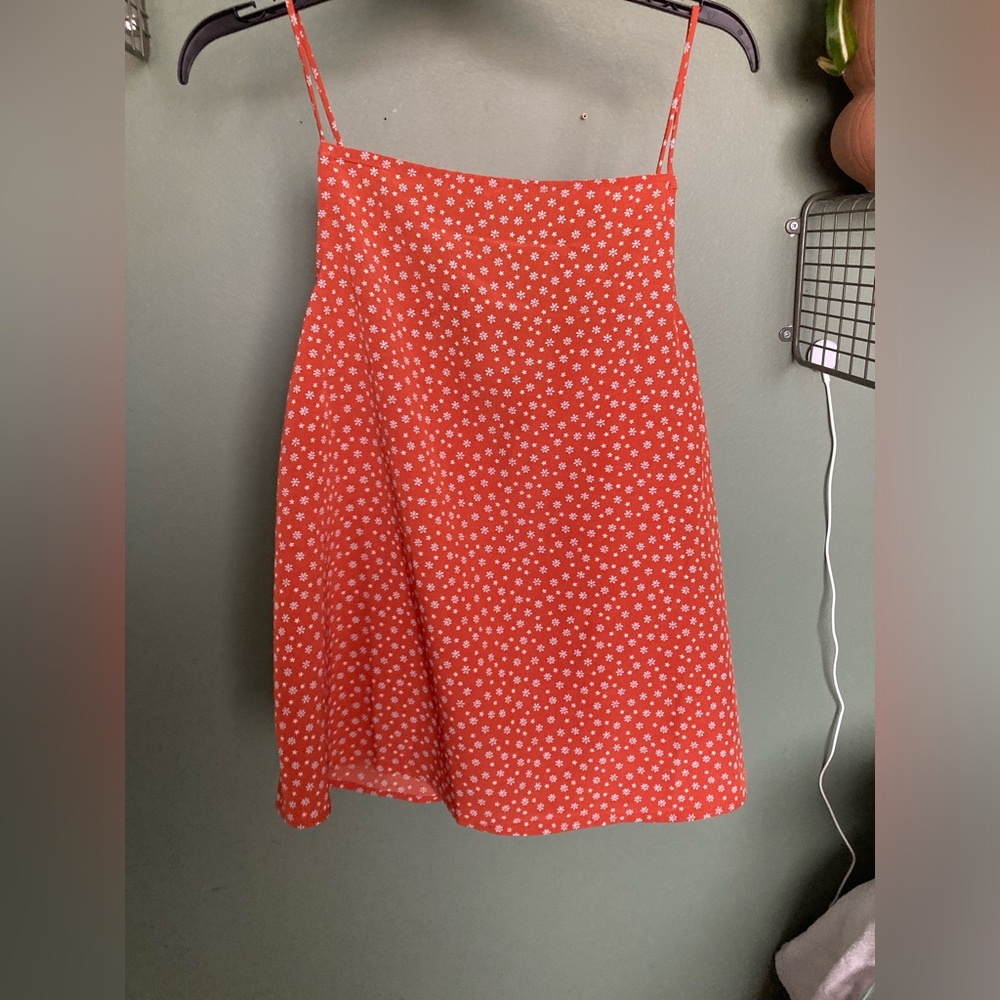 Levi's Red Floral A-Line Skirt